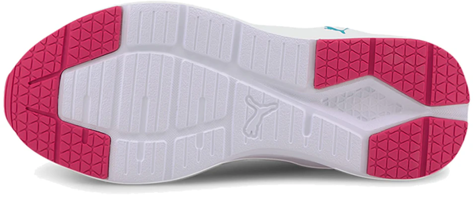(JR) Puma Wired Run Agile Imeva Baskets Basses Course Rose/Blanc/Argent 374433-03 Details for (JR) Puma Wired Run Agile Imeva Baskets Basses Course Rose/Blanc/Argent 374433-03