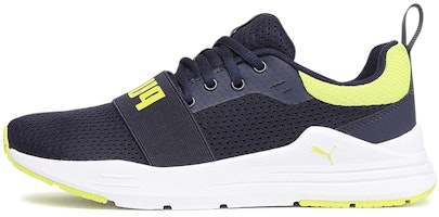 (Youth) Puma Wired Run Big Kid 'Peacoat Sulphur Spring' 374214-07 (Youth) Puma Wired Run Big Kid 'Peacoat Sulphur Spring' 374214-07