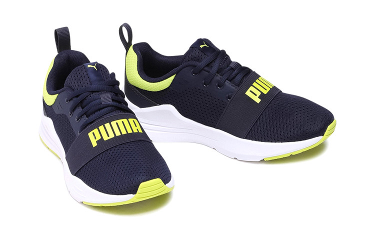 Lookbook (JR) Puma Wired Run Big Kid ''Peacoat Sulphur Spring'' Kinderen Sneakers 374214-07