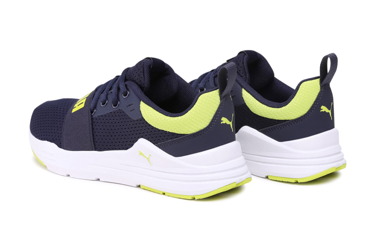 Shop (JR) Puma Wired Run Big Kid ''Peacoat Sulphur Spring'' Kinderen Sneakers 374214-07