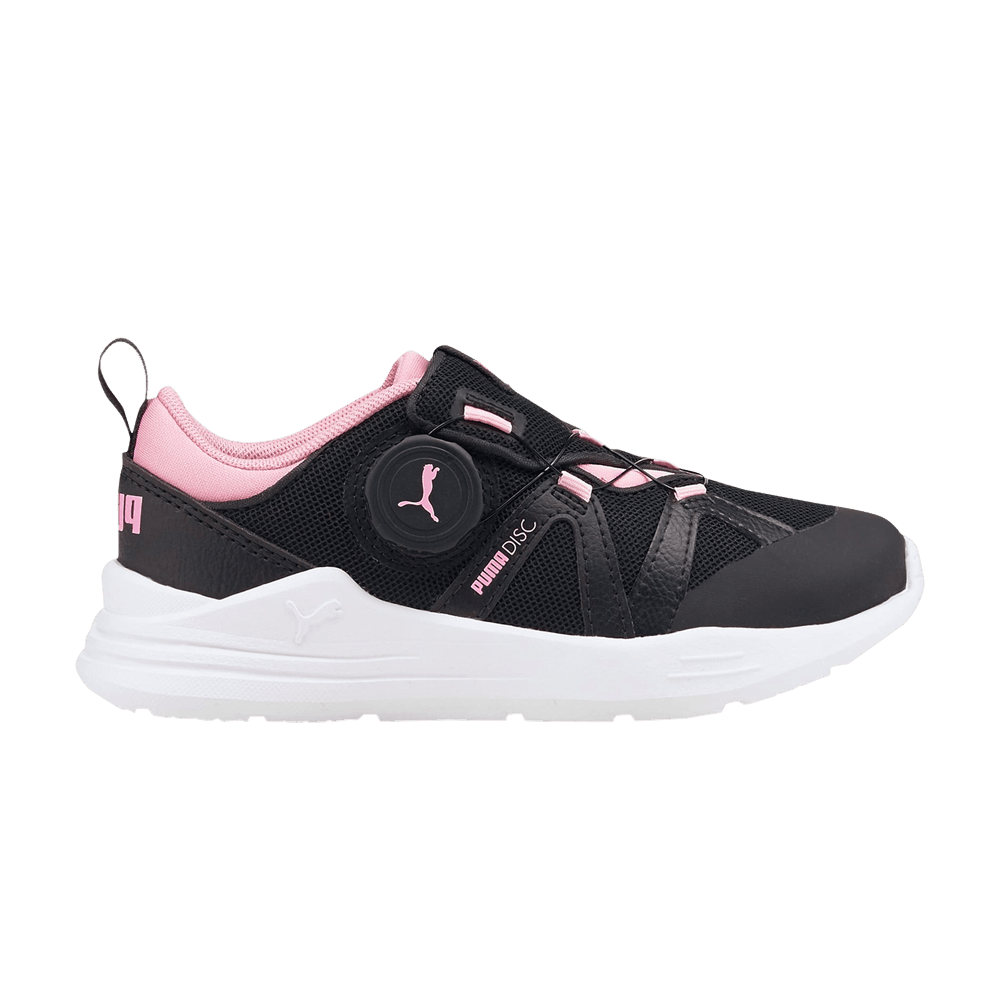 (Youth) Puma Wired Run Disc 'Black Prism Pink' 376543-03