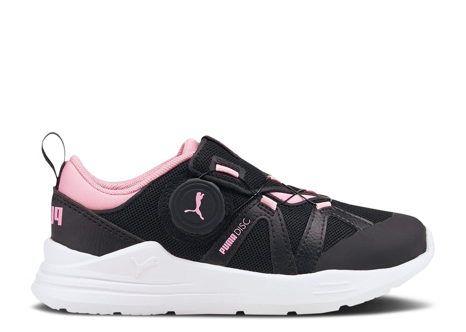 (Youth) Puma Wired Run Disc 'Black Prism Pink' 376543-03