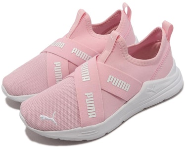 (青年)Puma 無繫帶跑步鞋 小童款 '杏花色' 381994-07 Lookbook (青年)Puma 無繫帶跑步鞋 小童款 '杏花色' 381994-07