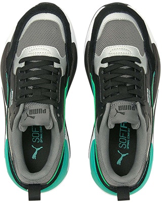 大童 Puma Mercedes F1 X-ray 2 拼接拼色 復古運動鞋 黑灰綠 Lookbook 大童 Puma Mercedes F1 X-ray 2 拼接拼色 復古運動鞋 黑灰綠