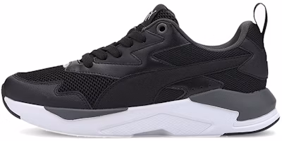 (Youth) Puma X-ray Lite Jr Low Top Running Shoes Black/Grey/White 374393-01 (Youth) Puma X-ray Lite Jr Low Top Running Shoes Black/Grey/White 374393-01