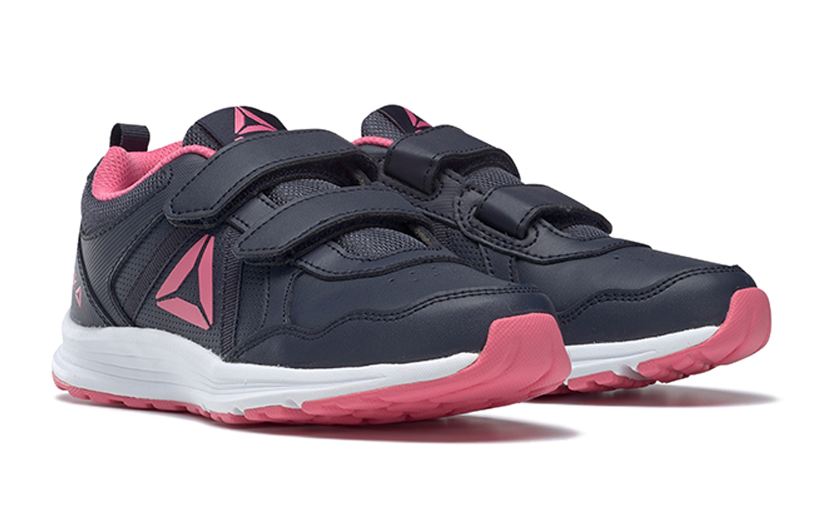 Lookbook (JR) Reebok Almotio 4.0 'Hitam Merah Jambu Velcro' DV8722