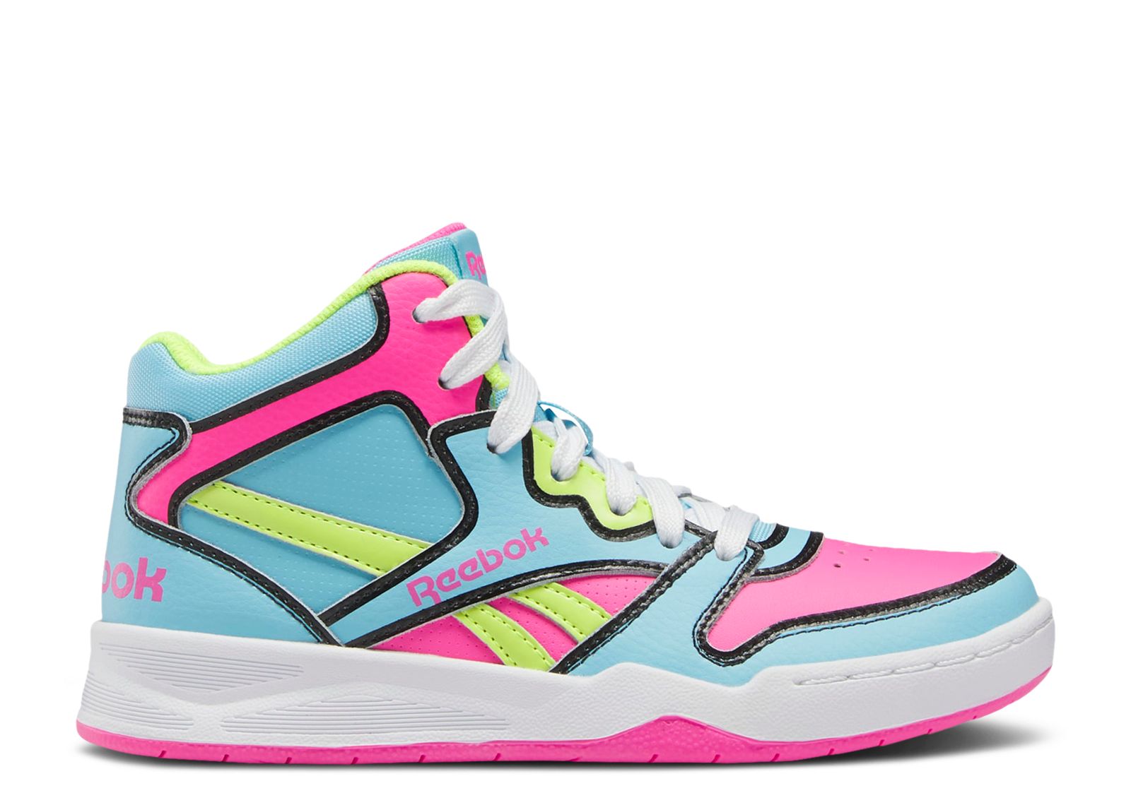 (Youth) Reebok BB4500 Court 'Digital Blue Atomic Pink' HP4380