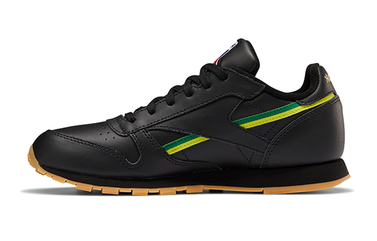(Youth) Reebok Classic Leather 'Black Green'