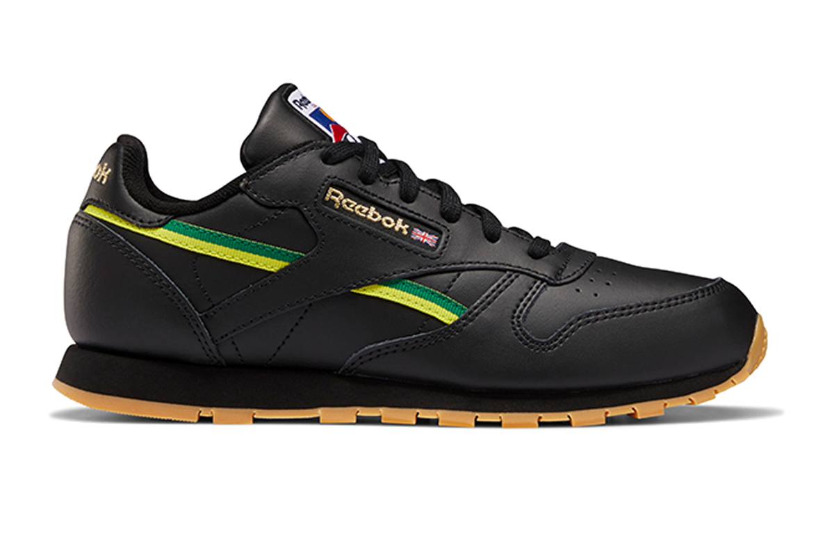 (Youth) Reebok Classic Leather 'Black Green' 圖 2