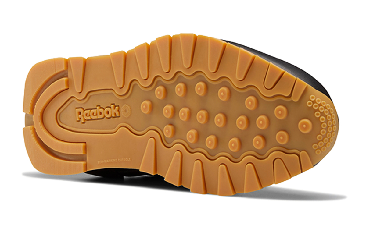 (Youth) Reebok Classic Leather 'Black Green' 圖 6