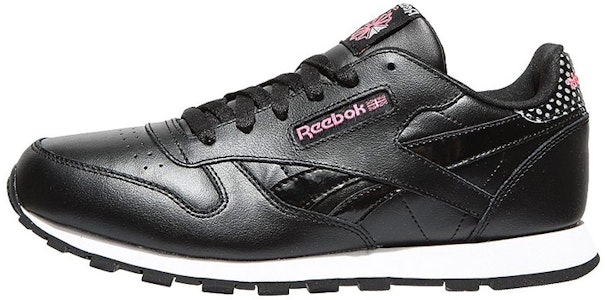 (JR) Reebok Classic Leather 'Hitam Pink' CM9136 Buy (JR) Reebok Classic Leather 'Hitam Pink' CM9136