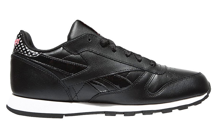 (Youth) Reebok Classic Leather 'Black Pink' 圖 2