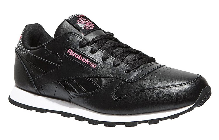(Youth) Reebok Classic Leather 'Black Pink' 圖 3