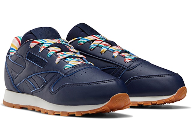 (Youth) Reebok Classic Leather 'Colorful Stripe' FW6118 Lookbook (Youth) Reebok Classic Leather 'Colorful Stripe' FW6118