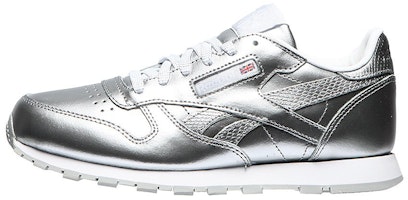 (Youth) Reebok Classic Leather 'Metallic Silver' BS8945 (Youth) Reebok Classic Leather 'Metallic Silver' BS8945