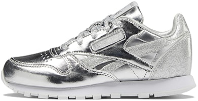 (Youth) Reebok Classic Leather 'Silver Metallic' GZ5675 (Youth) Reebok Classic Leather 'Silver Metallic' GZ5675