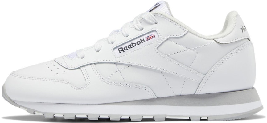 大童 Reebok 經典皮革舒適耐磨跑步鞋 白色 Buy 大童 Reebok 經典皮革舒適耐磨跑步鞋 白色