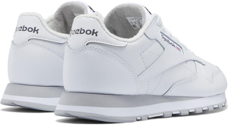大童 Reebok 經典皮革舒適耐磨跑步鞋 白色 Purchase 大童 Reebok 經典皮革舒適耐磨跑步鞋 白色