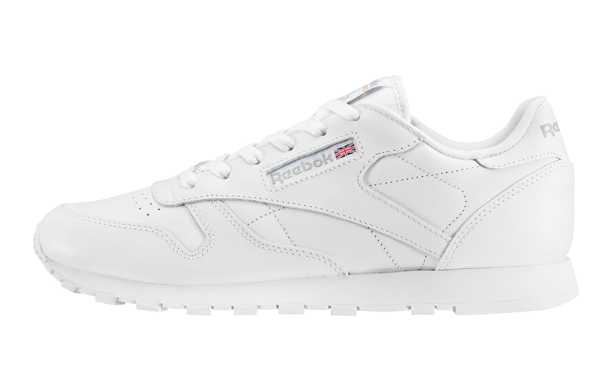 (Youth) Reebok Classic Leather 'White Grey' 50151