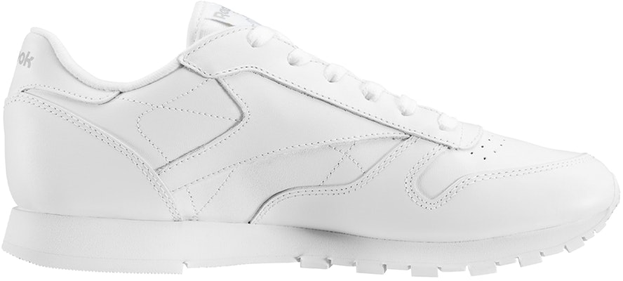 (Youth) Reebok Classic Leather 'White Grey' 50151 Order (Youth) Reebok Classic Leather 'White Grey' 50151