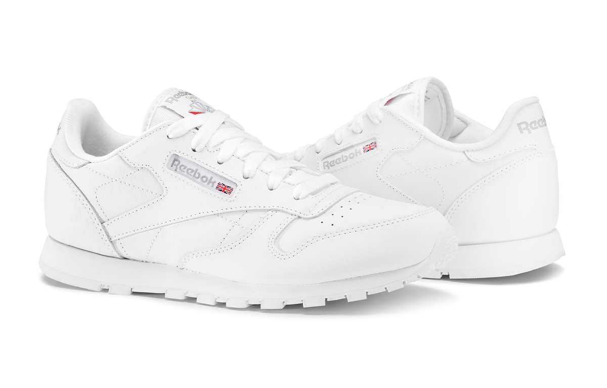 Lookbook (Youth) Reebok Classic Leather 'White Grey' 50151