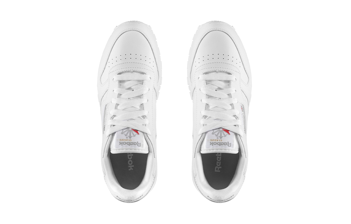Shop (Youth) Reebok Classic Leather 'White Grey' 50151