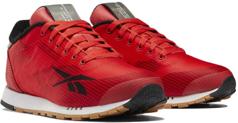 大童 Reebok Classic Leather Ati 低幫耐磨跑步鞋 動感紅色 Lookbook 大童 Reebok Classic Leather Ati 低幫耐磨跑步鞋 動感紅色