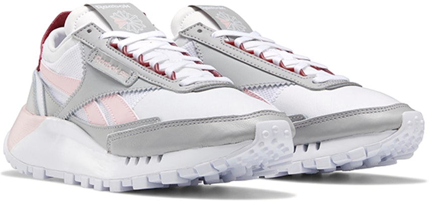 (Preschool) Reebok Classic Leather Legacy 'Gray White Pink' FY7646 Lookbook (Preschool) Reebok Classic Leather Legacy 'Gray White Pink' FY7646