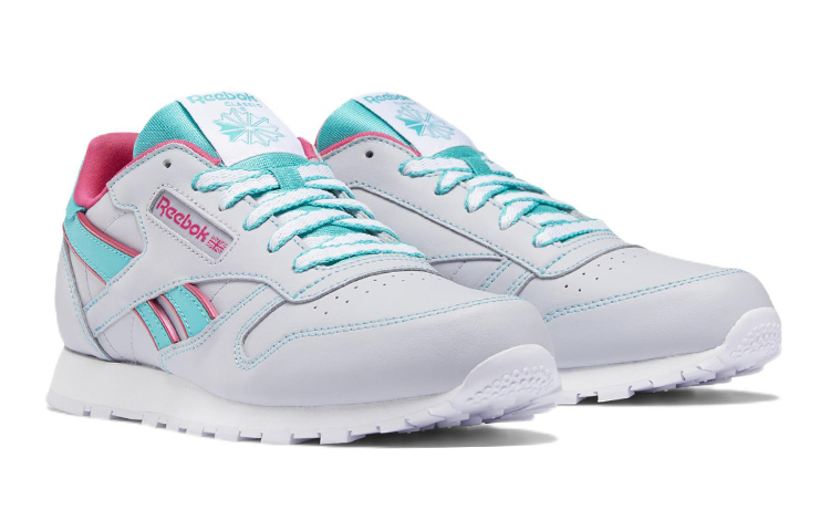 (Youth) Reebok Classic Leather Low 'Grey Blue' 圖 3