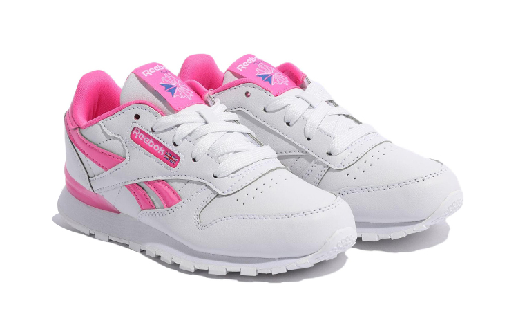 (Youth) Reebok Classic Leather Step 'n' Flash 'White Atomic Pink' 圖 3