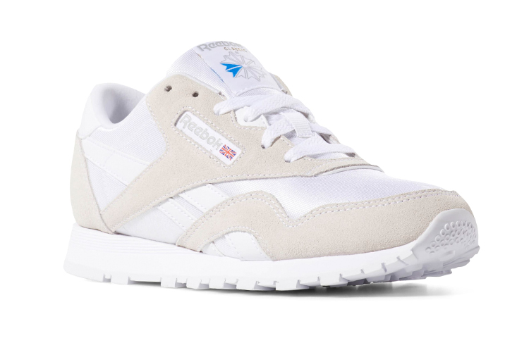 Lookbook (JR) リーボック クラシック ナイロン 白/茶 DV4447