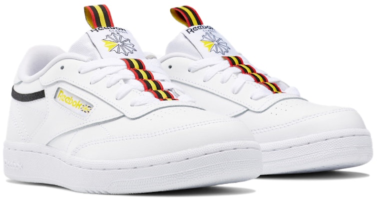 (Youth) Reebok Club C 85 'White Yellow' EG5284 Lookbook (Youth) Reebok Club C 85 'White Yellow' EG5284