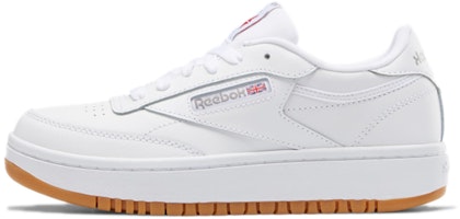 (Youth) Reebok Club C Double 'Snow White' GX7835 (Youth) Reebok Club C Double 'Snow White' GX7835