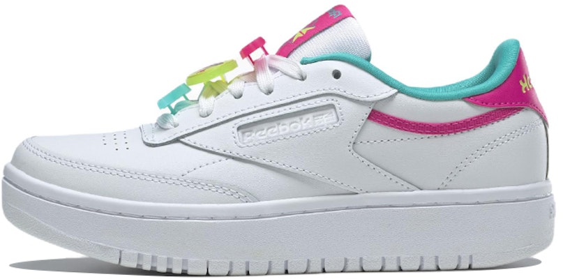 (Youth) Reebok Club C Double 'White Blue Pink' GV8658 Buy (Youth) Reebok Club C Double 'White Blue Pink' GV8658