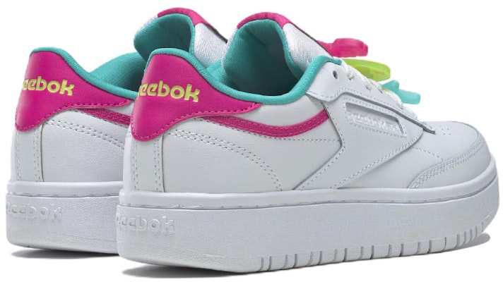 (JR) Reebok Club C Double 'Putih Biru Pink' GV8658 Shop (JR) Reebok Club C Double 'Putih Biru Pink' GV8658