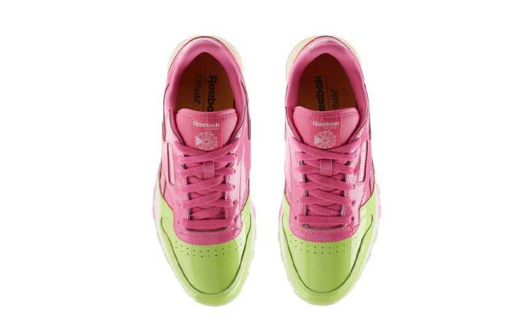 (Youth) Reebok Junior Classic Leather 'Pink Green Orange' 圖 3