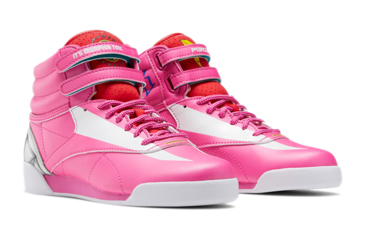 (Youth) Reebok Power Rangers Freestyle Hi 'Pink Dino Squad' 圖 3