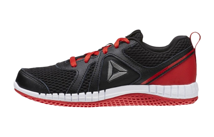 (Youth) Reebok Print Run 2.0 'Black Red' BD5063