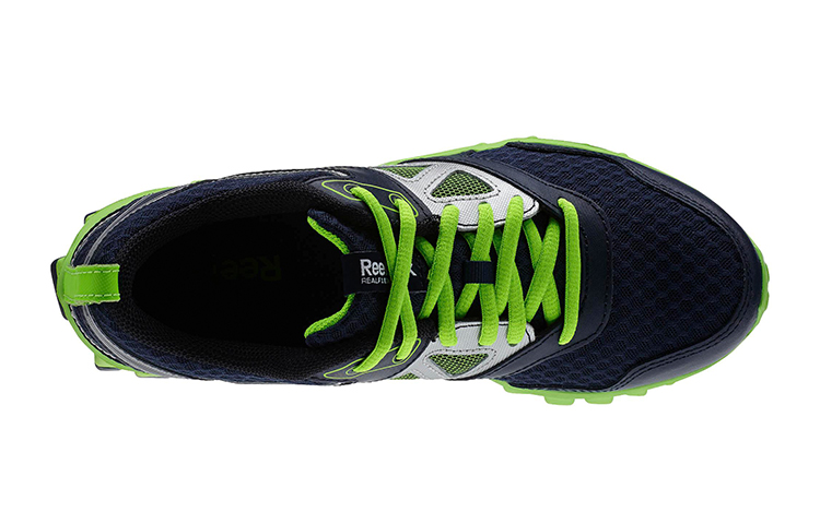 Shop 大童 Reebok Realflex Speed 3 低筒跑步鞋 藍綠