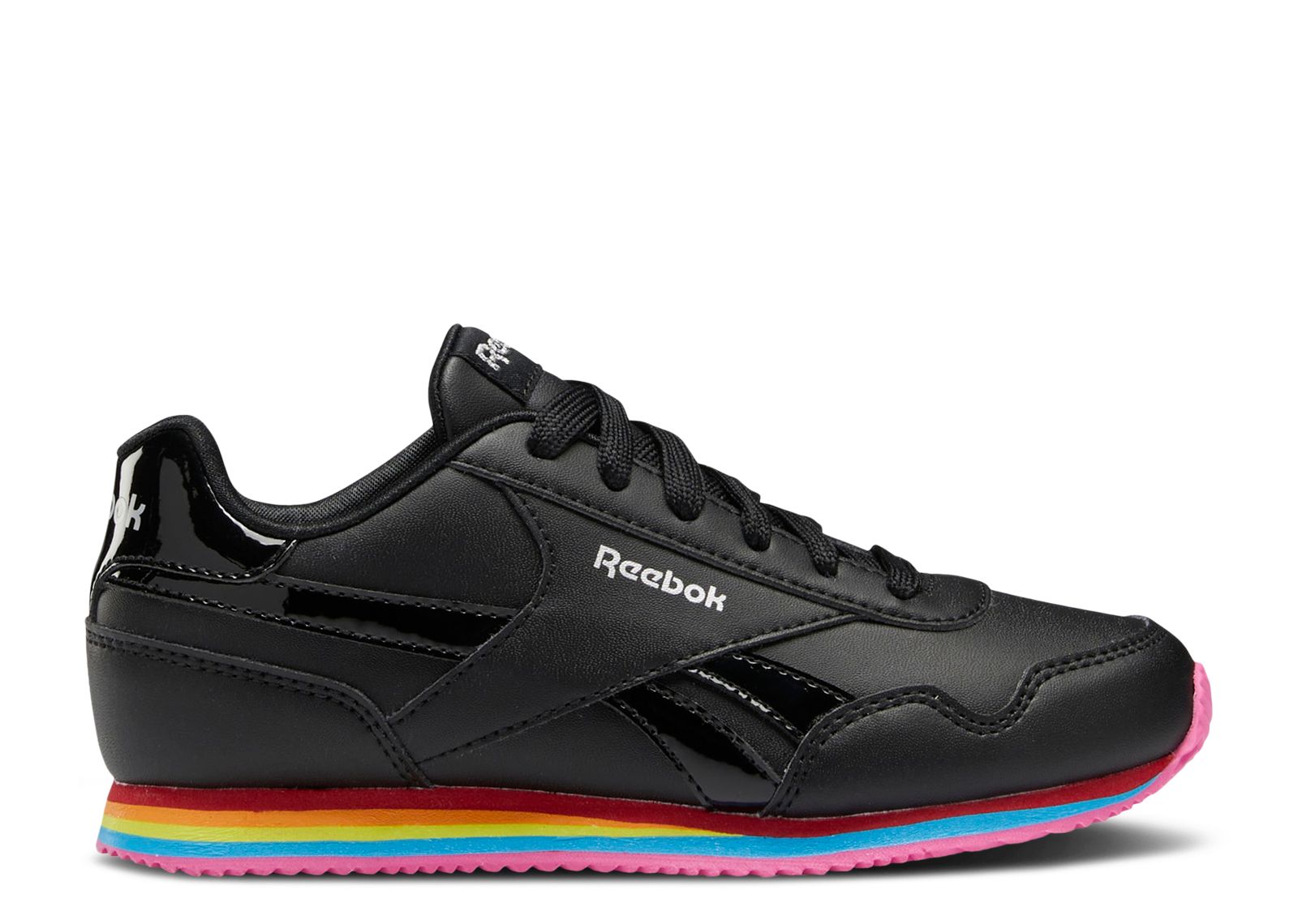 (Youth) Reebok Royal Classic Jog 3 'Black Rainbow' GW3706