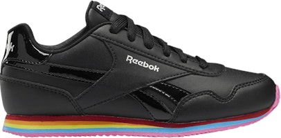 (Youth) Reebok Royal Classic Jog 3 'Black Rainbow' GW3706 (Youth) Reebok Royal Classic Jog 3 'Black Rainbow' GW3706