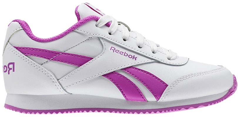 (JR) (子供用)リーボック ロイヤル クラシック ジョガー2.0 'ホワイト パープル' BS8004 BS8004 Order (JR) (子供用)リーボック ロイヤル クラシック ジョガー2.0 'ホワイト パープル' BS8004 BS8004