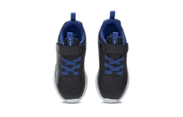 Shop 中童 Reebok Runner 4.0 舒適 耐磨 低幫 兒童跑步鞋 黑藍