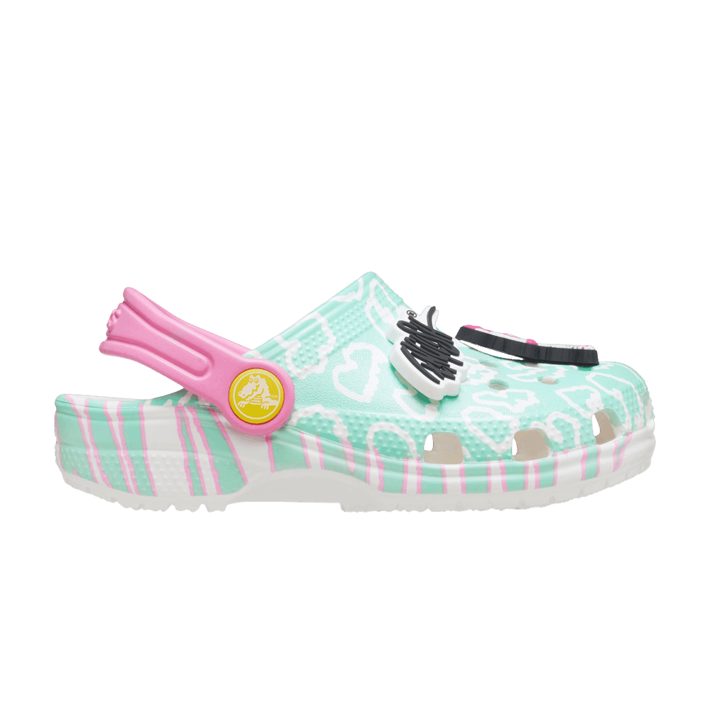 (Youth) Ron English x Crocs Classic Clog 'Party Animals - Cheetah Pistachio' 207524-3U5