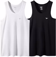 (Youth) Septwolves Cotton Breathable Sleeveless Gym Vest - 2 Pack Lightweight Tanks 98702-2 (Youth) Septwolves Cotton Breathable Sleeveless Gym Vest - 2 Pack Lightweight Tanks 98702-2