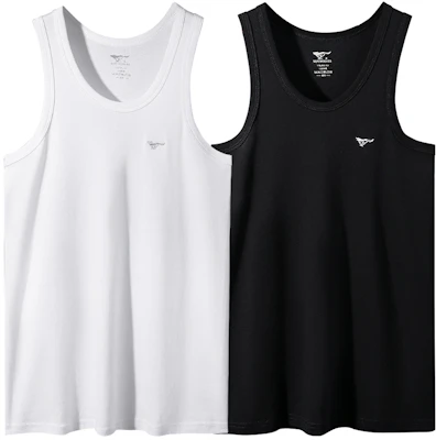 (Youth) Septwolves Cotton Breathable Sleeveless Gym Vest - 2 Pack Lightweight Tanks 98702-2 Buy (Youth) Septwolves Cotton Breathable Sleeveless Gym Vest - 2 Pack Lightweight Tanks 98702-2
