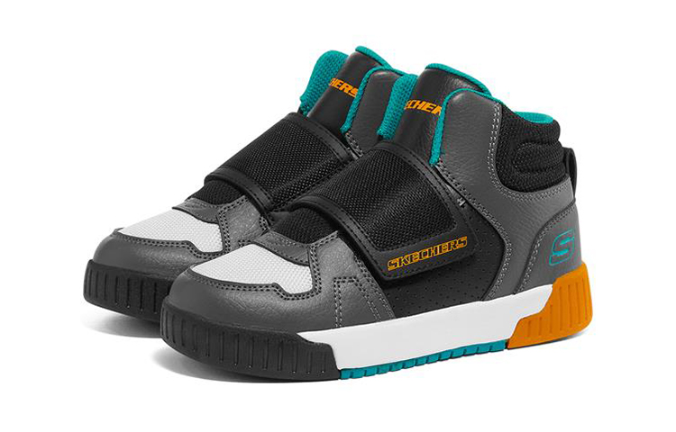 (Youth) Skechers Adapters 'Gray Black Blue' 圖 3