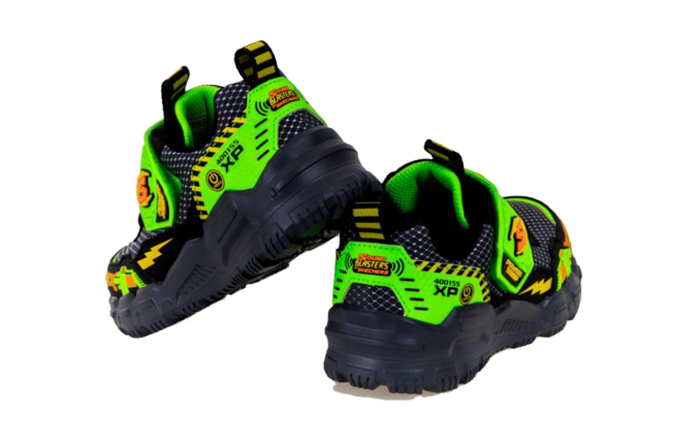 Shop (JR) Sneaker Skechers Adventure Track-Sound Blaster ''Nero Verde'' 400155-LBKLM