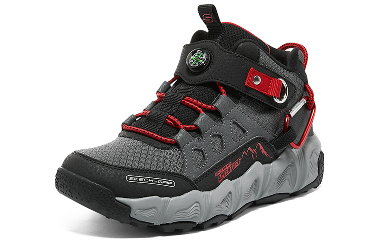 Lookbook (JR) Skechers Adventure Track ''Noir Rouge'' 405279L-BKRD