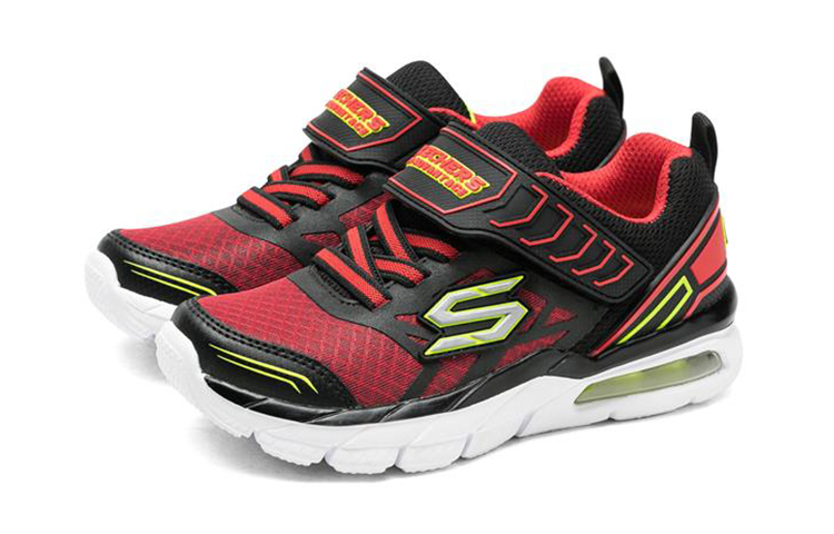 Lookbook (JR) Skechers Air Advantage ''Schwarz Rot'' 97468L-BKRD